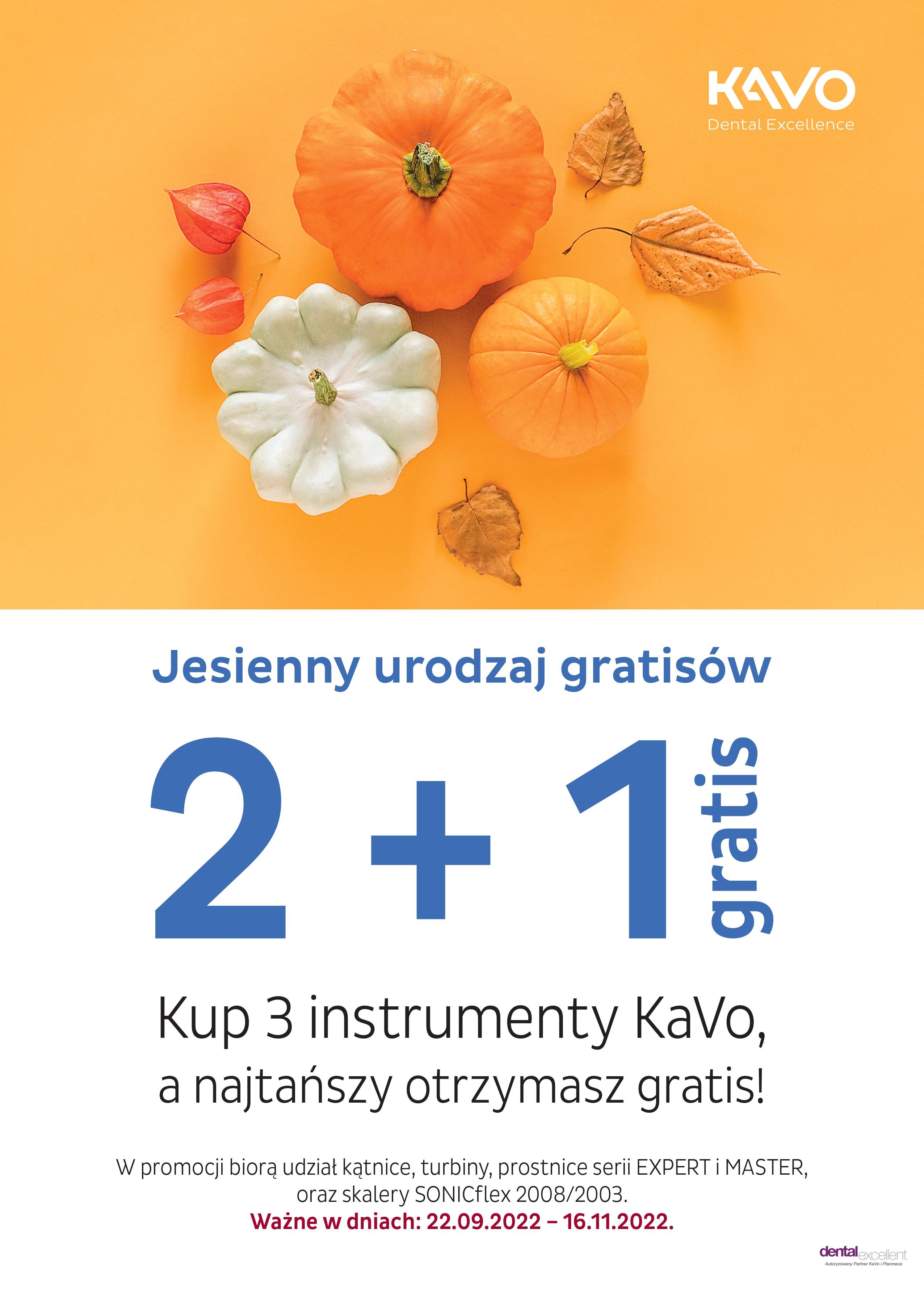Promocja na instrumenty KaVo 2+1 gratis/ KaVo uniQa z dodatkowym rabatem!